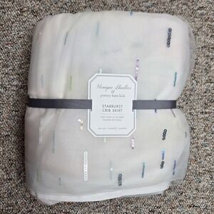 Pottery Barn Kids Crib Skirt Monique Lhuillier Starburst Crib Skirt $149 NIP